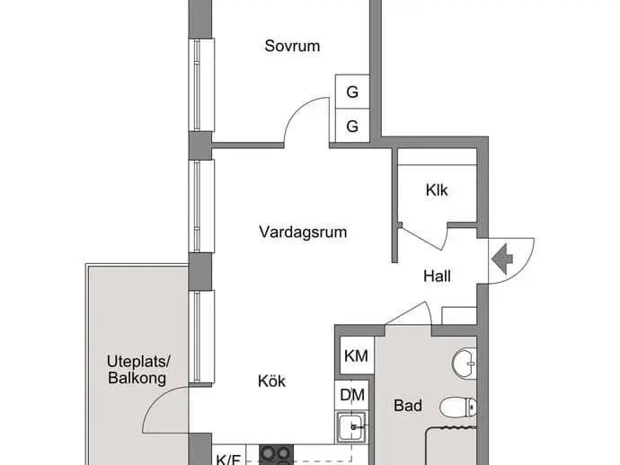 Planritning för Utfartsvägen 4 1-1003
