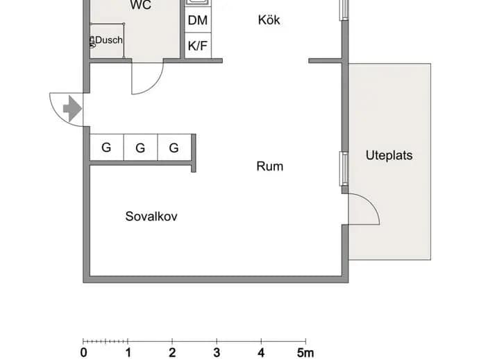 Floor plan for KVARNVÄGEN 6