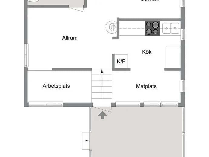 Planritning för Dikesvägen 3