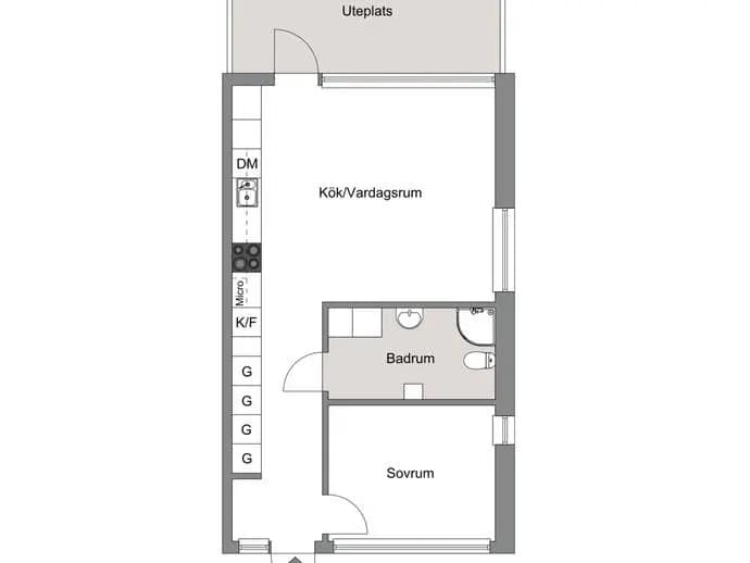 Floor plan for Nyhemsgatan 16