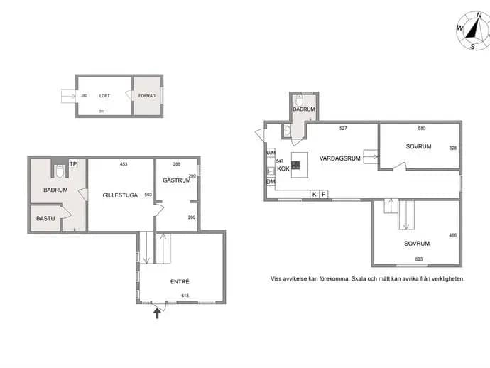Floor plan for Spelmansvägen 9