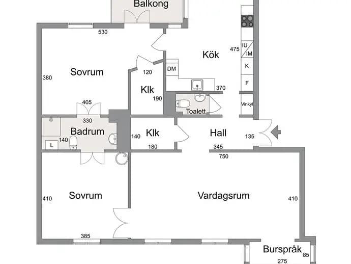 Floor plan for Saltsjögatan 13