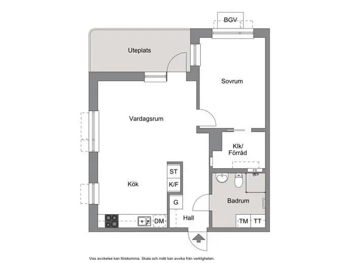 Floor plan for Robert Gustafssons gata 52