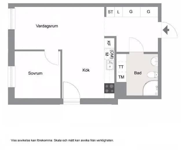 Floor plan for Ladugårdsgatan 6