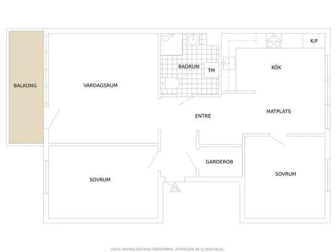 Floor plan for Skillingsgatan 55