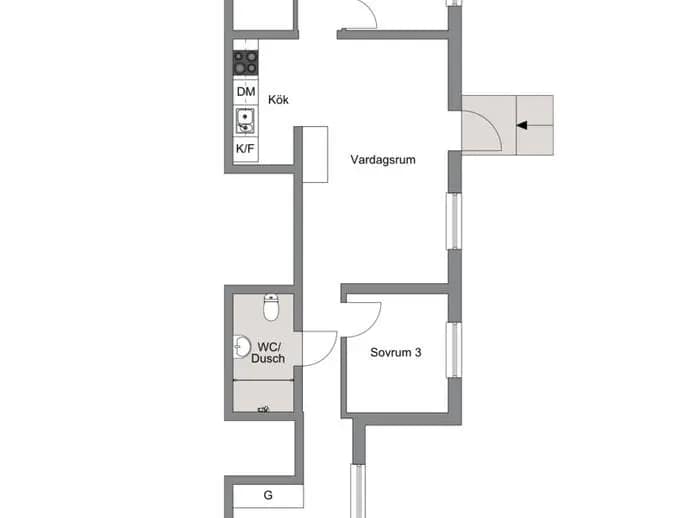 Floor plan for Venngarn 264B