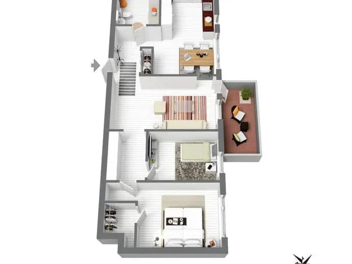 Floor plan for Gästgivaregatan 2