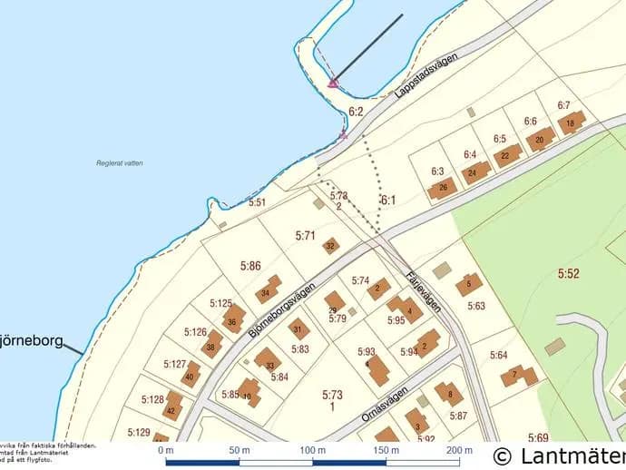 Planritning för Björneborgsvägen 32