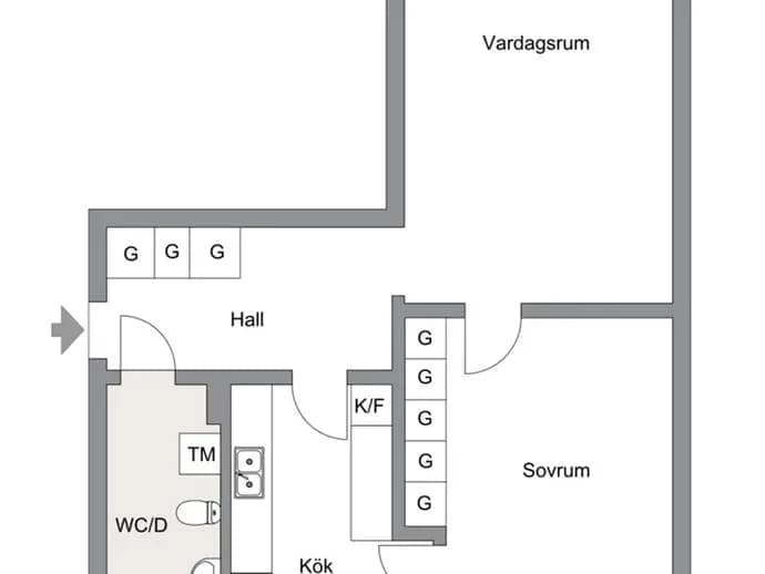 Floor plan for Gruvgången 113