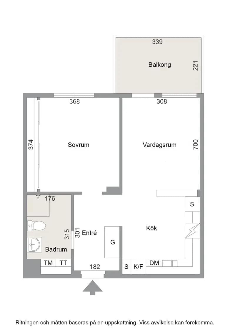 Floor plan for Gårdstensvägen 120