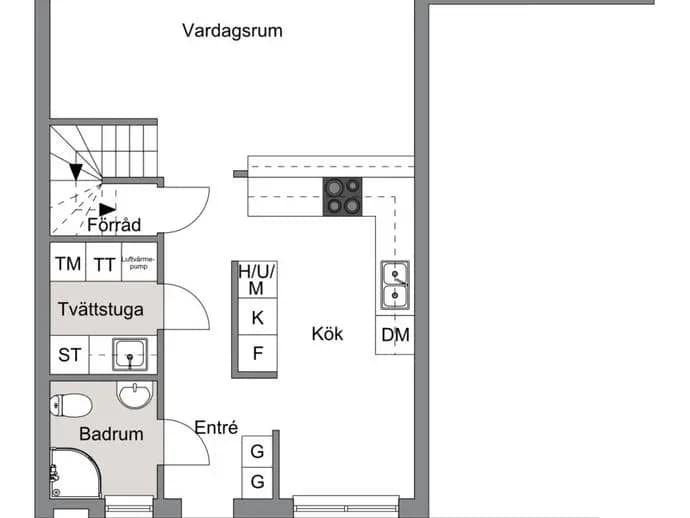 Planritning för Poolgatan 27