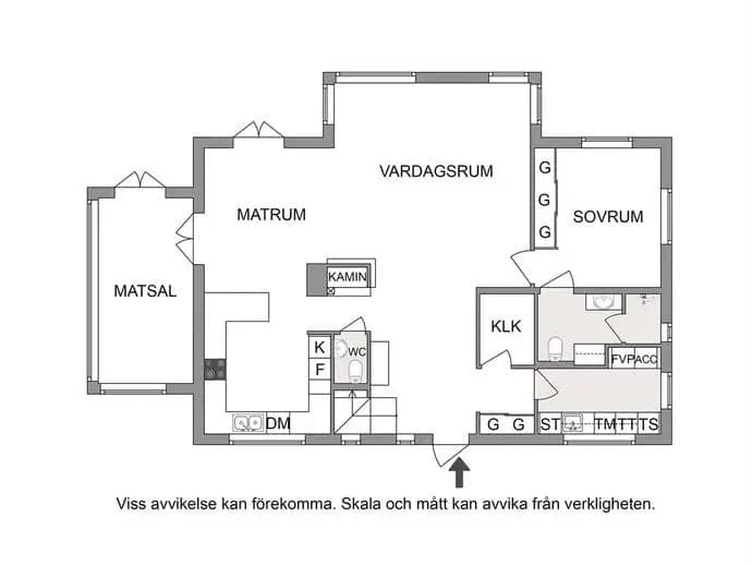 Floor plan for Tallbacksvägen 7