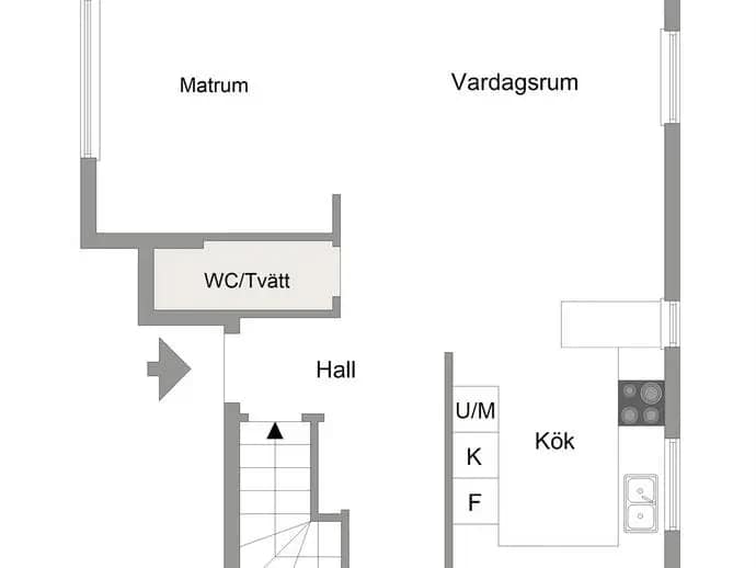 Floor plan for Seljansögatan 11D