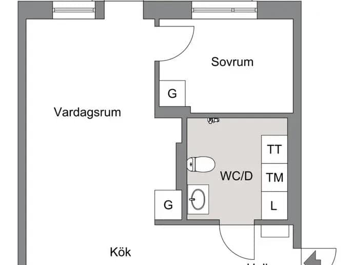 Floor plan for Kanikenäsbanken 23B