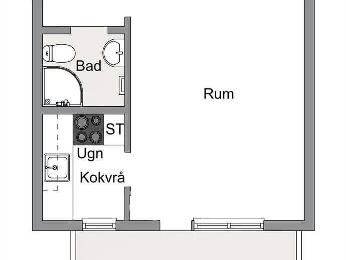 Floor plan for Skolvägen 9A