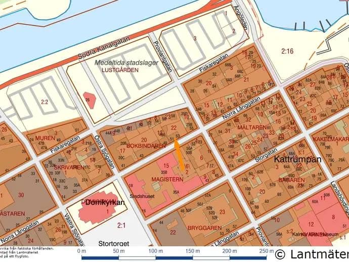 Floor plan for Norra Långgatan 51 & 53