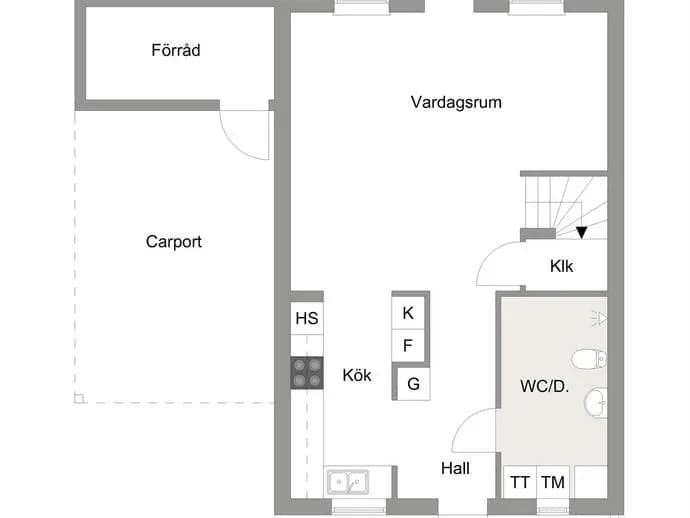 Floor plan for Laduvallsvägen 7A