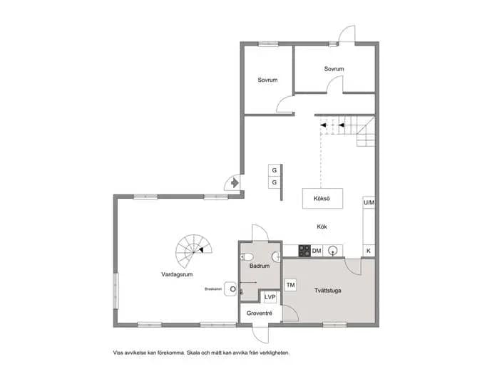 Floor plan for Gamla Prästvägen 24A