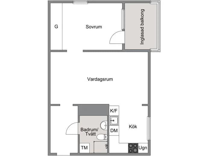 Floor plan for Karlagatan 36