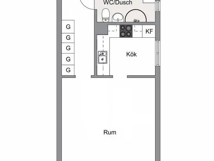 Floor plan for Norregårdsvägen 13C