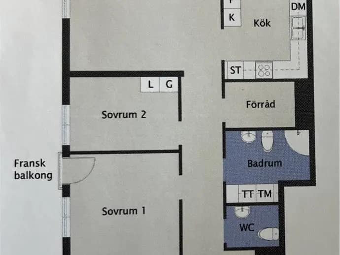 Floor plan for Forskargränd 20