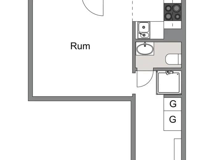 Floor plan for Eskadervägen 16, 2 tr