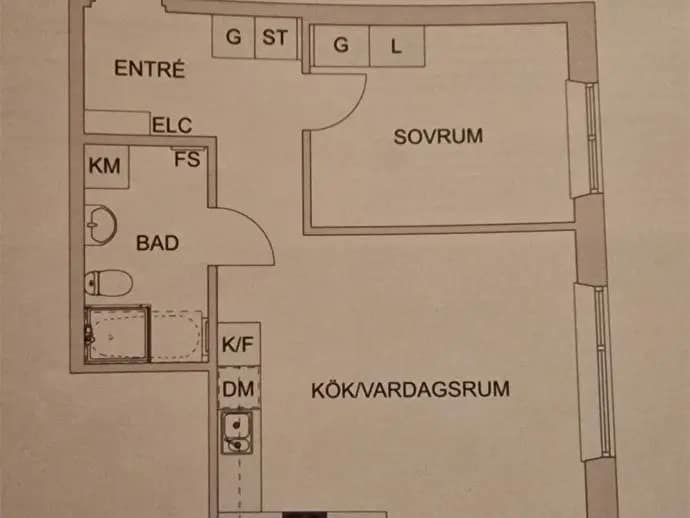 Planritning för Kalvshällavägen 44