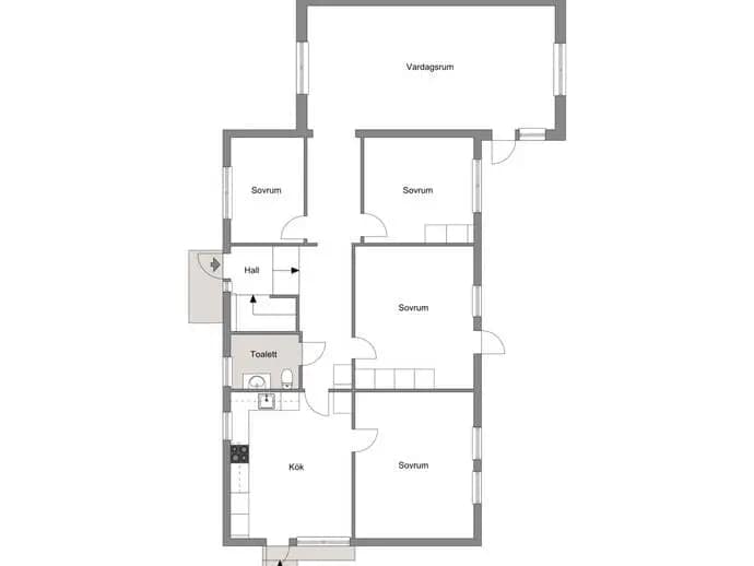 Planritning för Karlsbergsvägen 22