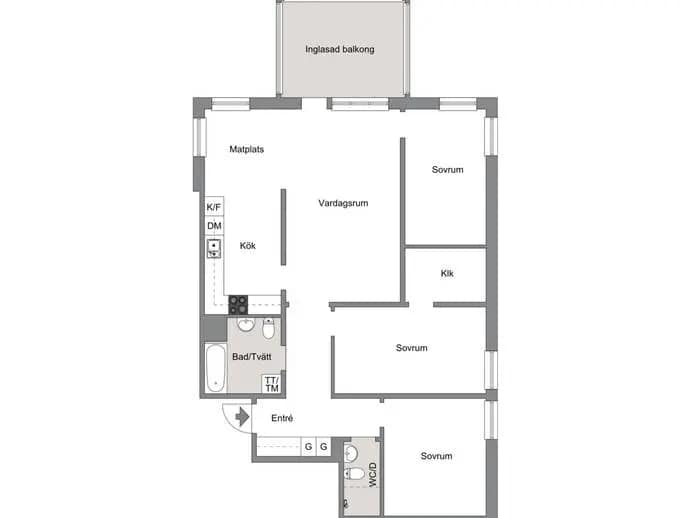 Floor plan for Segerstadsvägen 40