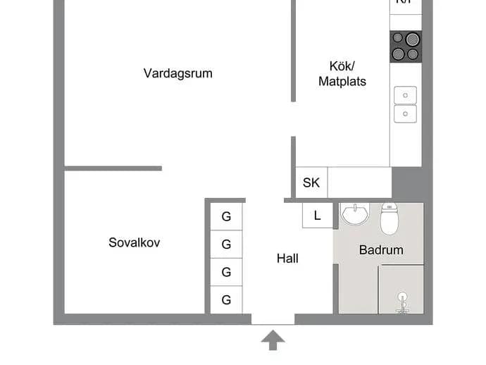 Floor plan for Legendvägen 3