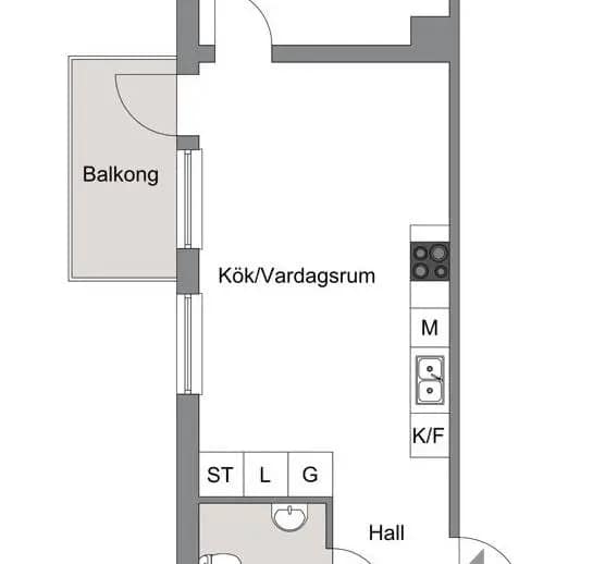 Floor plan for Mjölnergatan 14