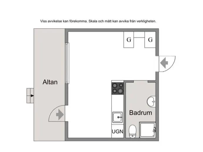 Floor plan for Storvallsvägen 6 lgh 406