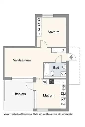 Floor plan for Flygkårsvägen 43A