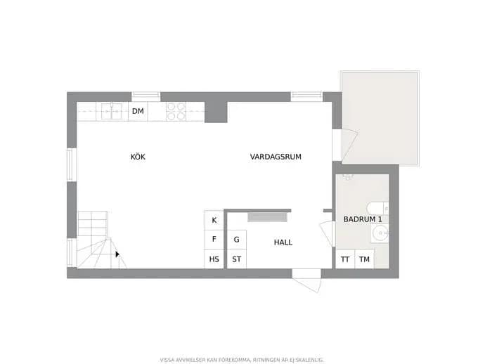 Floor plan for Södervärnsgatan 43
