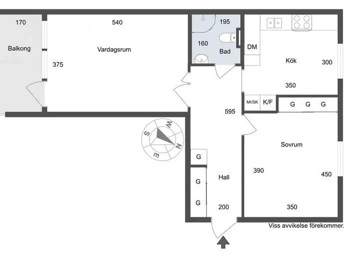 Planritning för Tullingebergsvägen 28