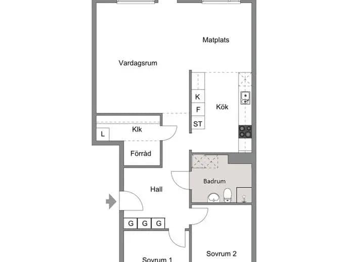 Floor plan for Teknikvägen 79