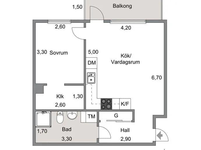 Floor plan for Margit Halls Gata 41