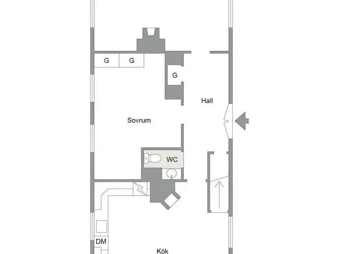 Planritning för Heden Ramsjövägen 143