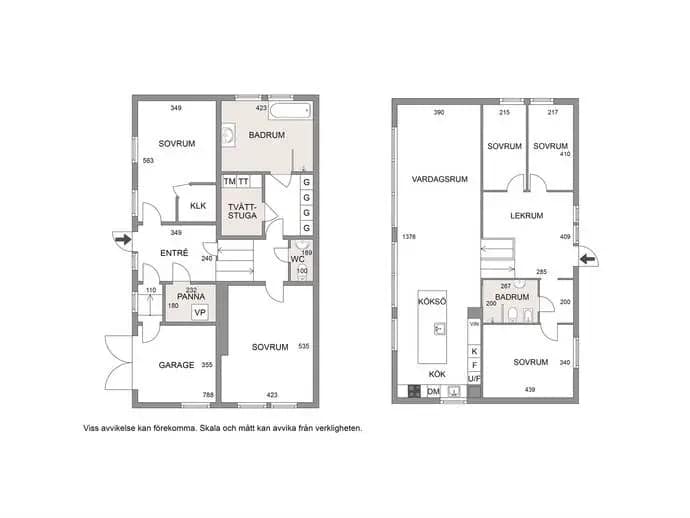 Floor plan for Oxhagsvägen 3
