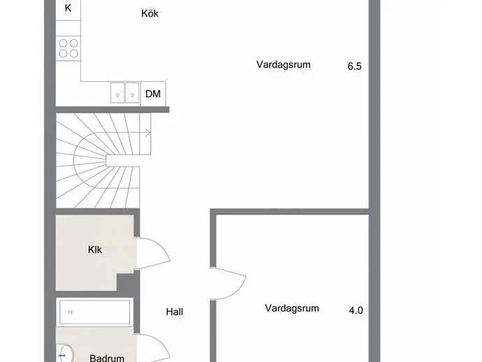Planritning för Vildandsvägen 5D