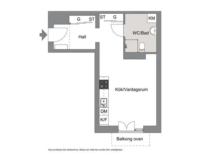 Floor plan for Hagaesplanaden 75, 2tr