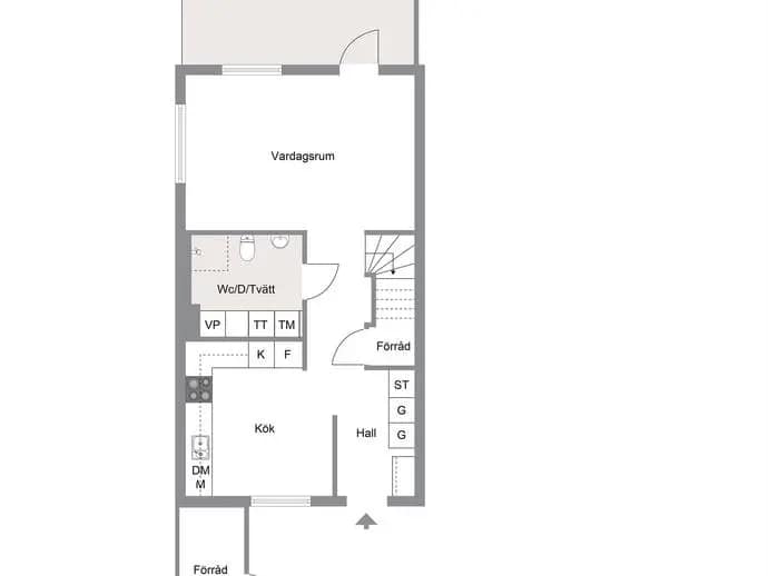 Floor plan for Bil-Oskars gata 17