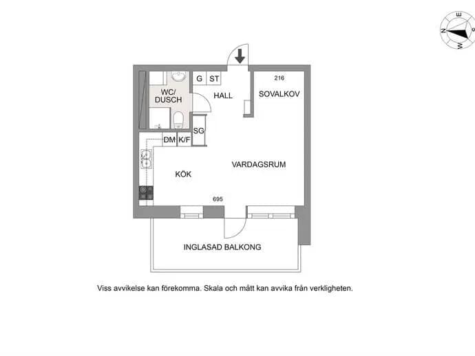 Floor plan for Nynäsvägen 84