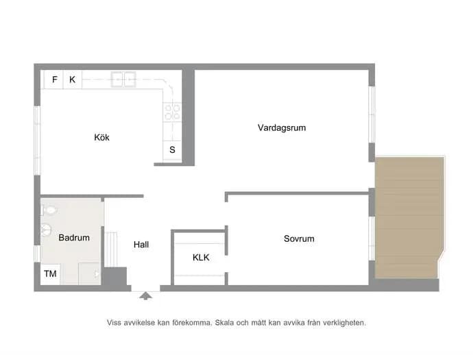 Planritning för Bryggaregatan 11G