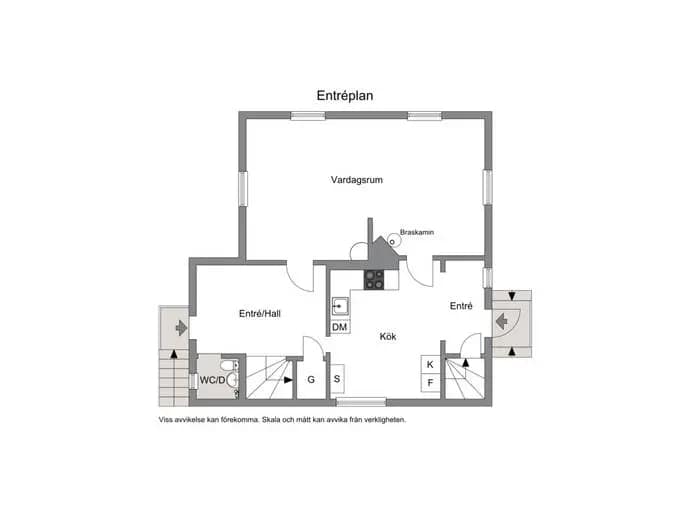 Floor plan for Värnamovägen 22