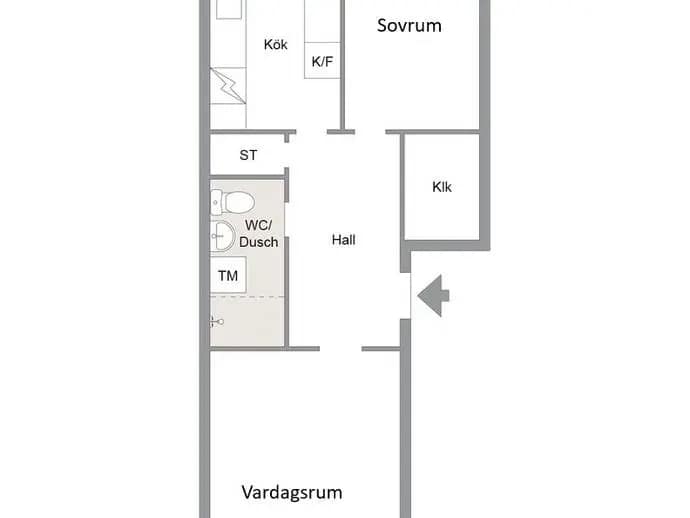 Floor plan for Stora Trädgårdsgatan 38