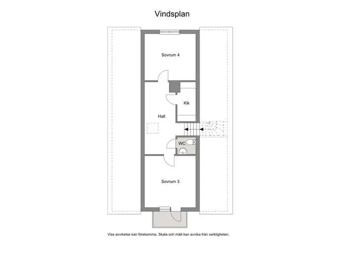 Planritning för Hässlevägen 1