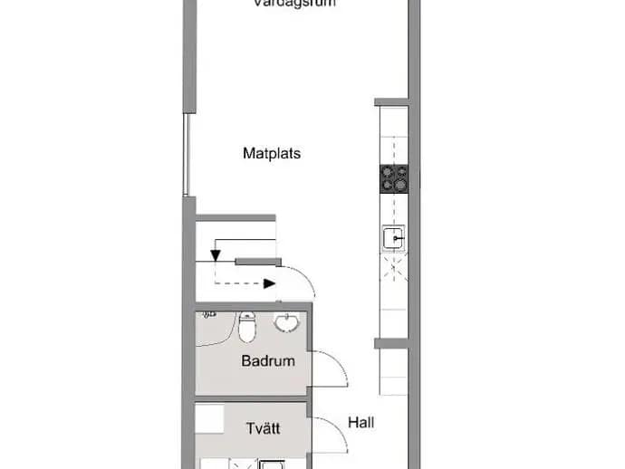 Floor plan for Torsbyslingan 4