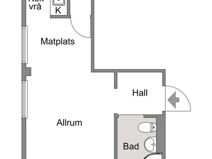 Floor plan for Radarvägen 15