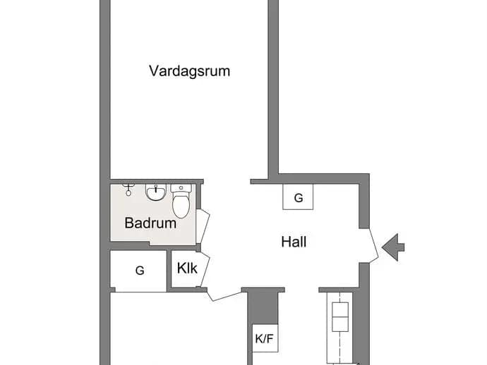 Planritning för Styrestagatan 16